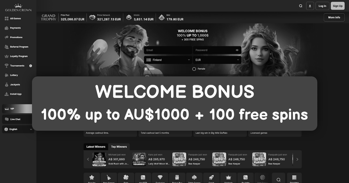 Golden Crown Casino Australia Top Online Slots
